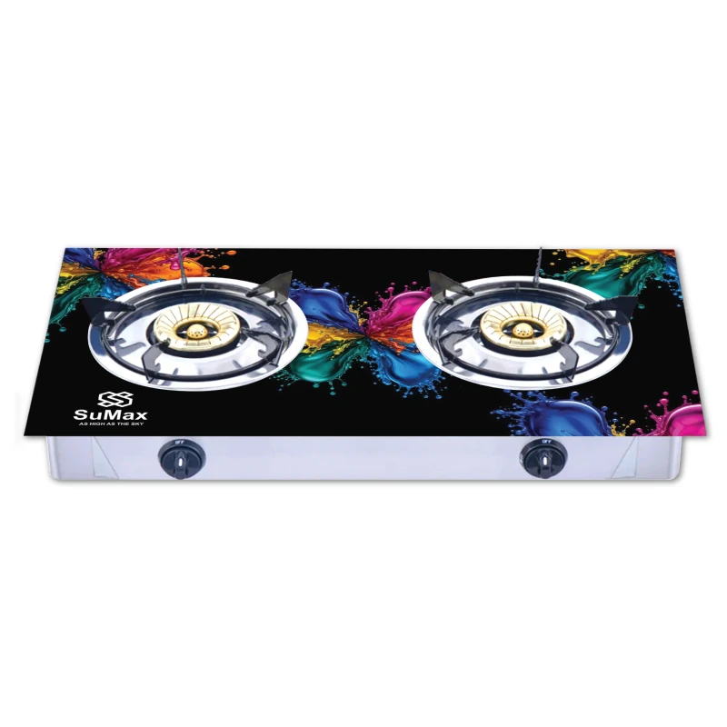 SuMax DOUBLE GLASS 90 BURNER With Iron Cap (SG-230--IRON)